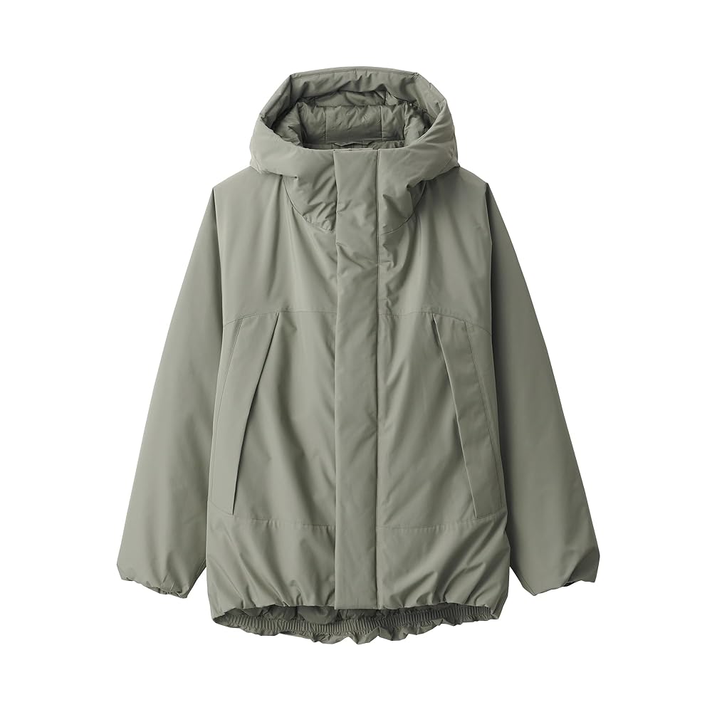 無印良品 MUJI 洗える中わた フードジャケット ダークグリーン メンズ L 無印良品 MUJI 洗える中わた フードジャケット ダークグリーン